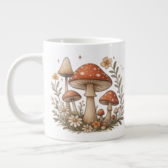 Café Grande Caneca Mágica de Cogumelo (Esquerda)