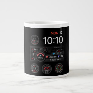 Café Grande Caneca Modo Furtivo de Especialista em Cibersegura