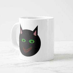 Café Grande Caneca Negra de Halloween
