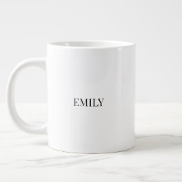 Café Grande Caneca Personalizada com Nome de Casal | Minimalis