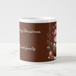 Café Grande Caneca Personalizada de Papai Noel - Presente com