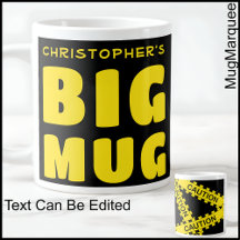 Caneca Personalizada Divertida com Fita de Cautela