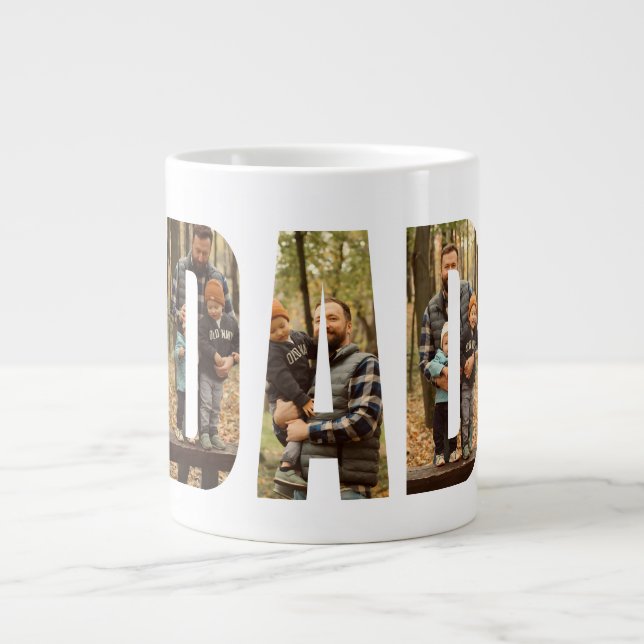 Café Grande Caneca Personalizada para o Papai | Presente de Fo (Frente)