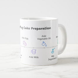 Café Grande Caneca segura micro-ondas com fácil receita de bol