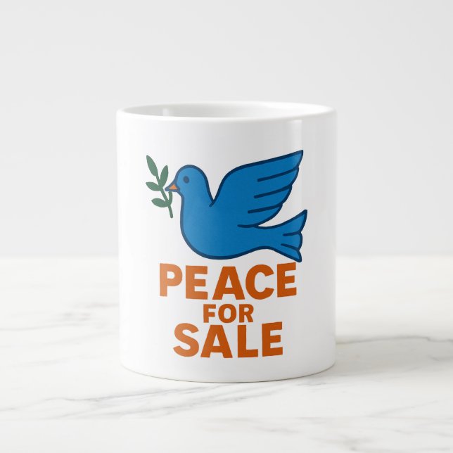 Café Grande Caneca Temática da Paz, Caneca de Viagem (Frente)