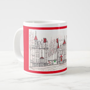 Café Grande Casas de Natal vitorianas, caneca jumbo