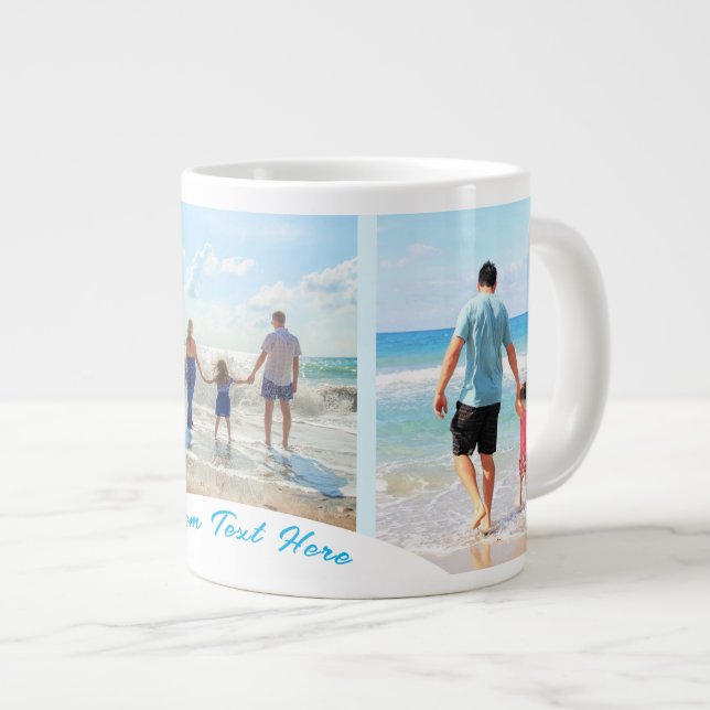 Café Grande Crie Seu Próprio Presente de Caneca com Colagem de (Frente Esquerda)