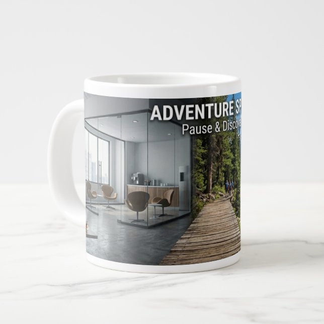 Café Grande De escritório para a natureza caneca (Frente Esquerda)