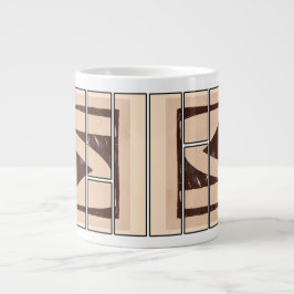 Café Grande Desenho de caneca abstrata