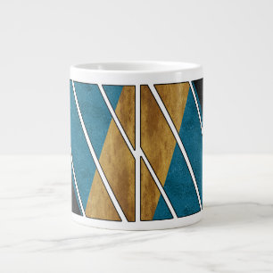Café Grande desenho de caneca abstrato