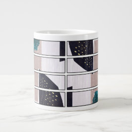 Café Grande Design de Caneca Abstrata