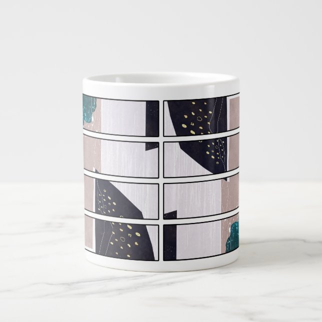 Café Grande Design de Caneca Abstrata (Frente)
