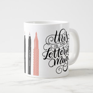 Café Grande Esta é a minha caneca - canetas de pincel