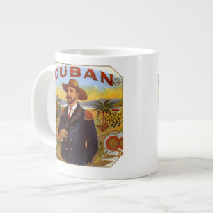 Café Grande Eu amo caneca de porcelana de charutos cubanos