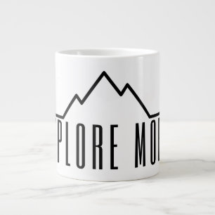 Café Grande Explore Mais Caneca Especialista Minimalista de Mo