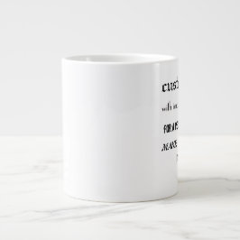 Café Grande Faça uma caneca de 20 onças pessoal