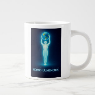 Café Grande Homo Luminous O Portador de Luz Caneca da Manhã Ju