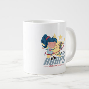 Café Grande Hoops de Alfabeto: Caneca