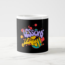 CAFÉ GRANDE LIÇÕES DE TINTA DE COZINHA CANECA