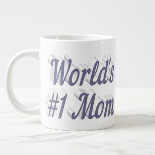 Café Grande Mãe cinza metade do texto da caneca gigante de caf