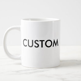 Café Grande Modelo em Branco de Caneca Gigante Personalizada,