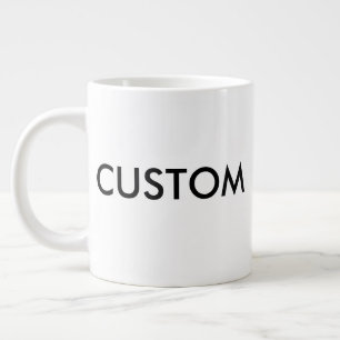 Café Grande Modelo em Branco de Caneca Gigante Personalizada, 