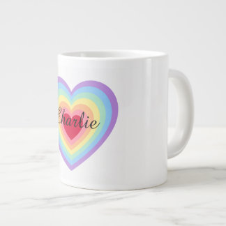 Café Grande Nome personalizado com camadas vibrantes de caneca