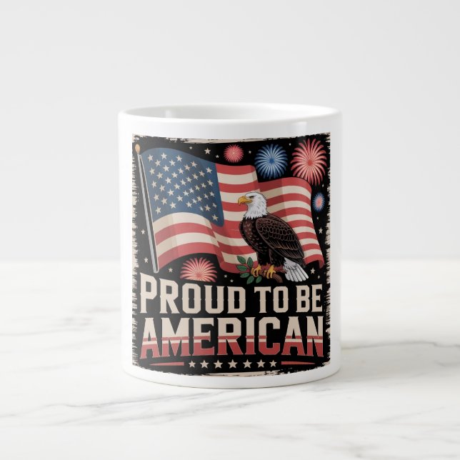 Café Grande Orgulho de ser caneca americana (Frente)