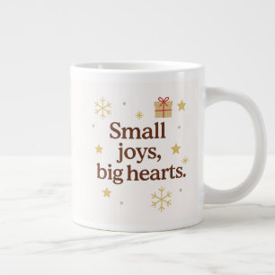 Café Grande Pequenas Alegrias, Grandes Corações Caneca de Na