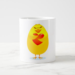 Café Grande Pintinho de coração, caneca jumbo