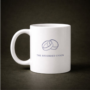 Café Grande Presente de Caneca de Registro de Cerimônia Civil 