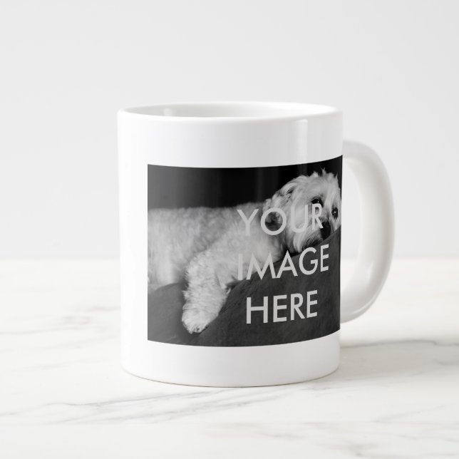 Café Grande Pronto para personalizar a caneca de 20 onças (Frente Esquerda)