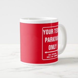 Café Grande SOMENTE PARKING personalizado assine caneca de caf