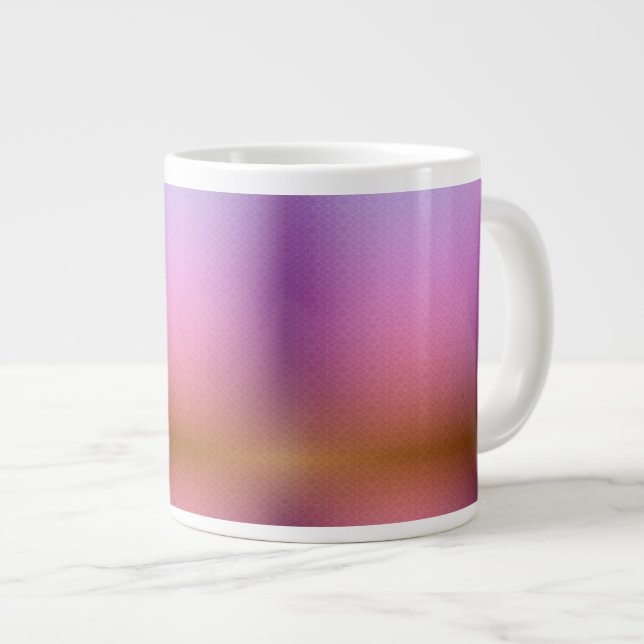 Café Grande Uma caneca de cerâmica com um design gradiente (Frente Esquerda)