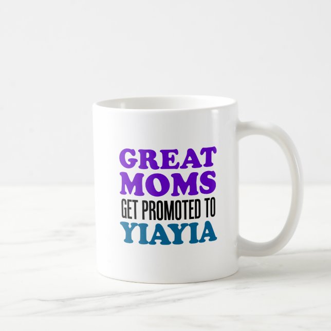 Café Grandes mães promovidas à caneca de YiaYia (Direita)