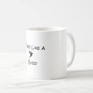 Café Grátis Como Uma Caneca De Pássaro