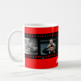 Café Herói de ação Pai 5 fotos filme tira caneca vermel