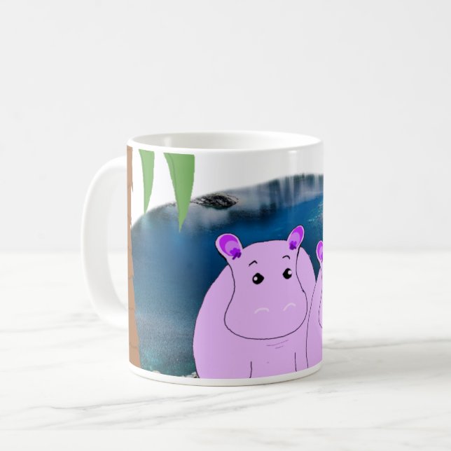 Café Hippos na Caneca de Água (Frente Esquerda)