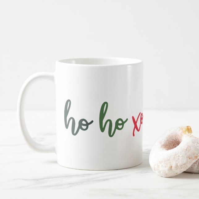 Café Ho Ho caneca do Natal de Xo (Com Donut)