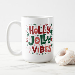 Café Holly Jolly Vibes A Caneca De Natal