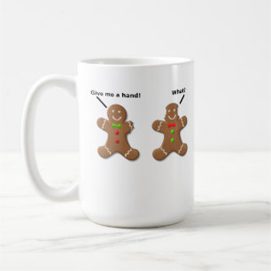 Café Homens de Pão de Gengibre Me Dêem Uma Mão Caneca D