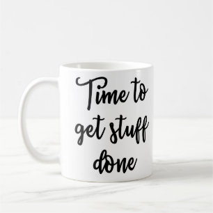 Café Hora de obter a caneca feita material