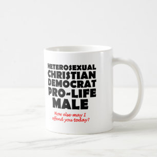 Café Humor de Caneca Democrata Cristão Masculino Ofensi