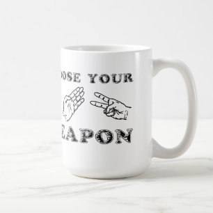 Café Humor engraçado da caneca das tesouras de papel d
