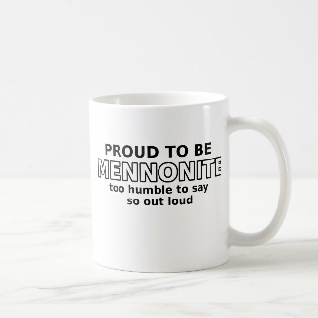 Café Humor engraçado orgulhoso da caneca de Mennonite (Direita)