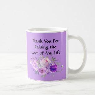 Café Ideias de Presente para Sogra Rosas Roxas Caneca d