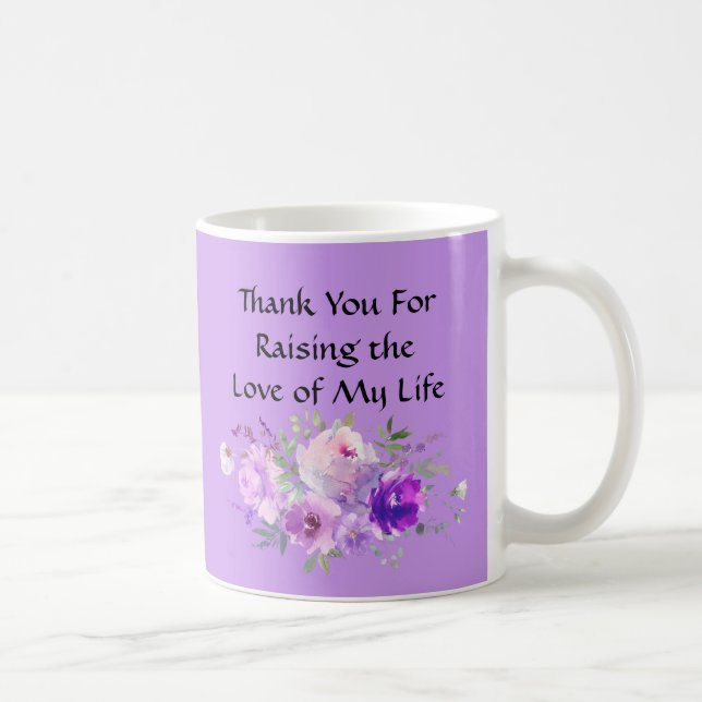 Café Ideias de Presente para Sogra Rosas Roxas Caneca d (Direita)