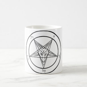 Café Igreja oficial da satã Sigil da caneca de Baphome