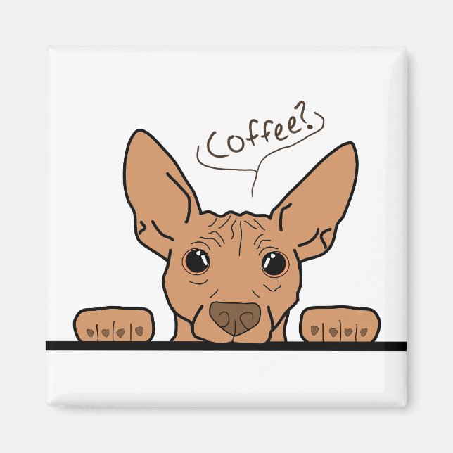 Café? Imã de geladeira AHT (Frente)