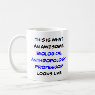 Café incrível antropologia biológica, caneca de profe